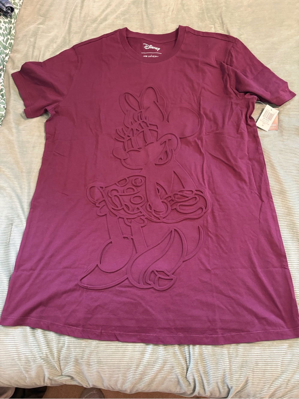 Her Universe Disney Crewneck Short Sleeve T-shirt Dress - Berry Plum